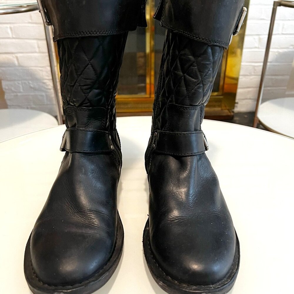 Ugg quilted moto boots
